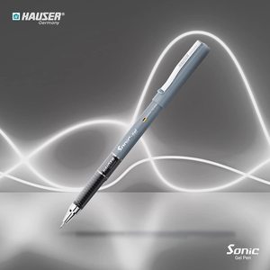 High Quality Plastic Body Hauser Sonic 0.5MM Ballpoint <b>Pen</b> Smooth Stylish Metal Clip <b>Refillable</b> Waterproof Black/Blue Ink - Product Image 3