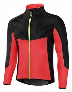 <b>Men</b> <b>Thermal</b> Long Sleeve Cycling Jersey with Full Front Zipper Breathable Mesh Sleeves and Performance Riding Fit - Product Image 6