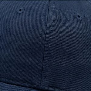 Gorra de Béisbol Unisex Azul Marino Sólido Ajustable de Sarga con 6 Paneles, Visera Curva Clásica, Transpirable, Estilo Dad Hat - Product Image 6