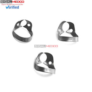 Pinces à diaphragme dentaire manuelles professionnelles, lot de 6, en acier inoxydable allemand, pour procédures endodontiques, hygiéniques, Brinker Universal - Product Image 2