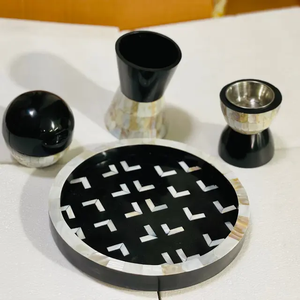 Quemador de Incienso de Lujo PearlSovereign, Hecho a Mano con Incrustaciones de Madreperla y Mosaico de Conchas para una Decoración Árabe Elegante - Product Image 6