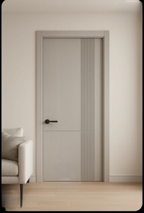 Puerta de Madera Maciza MDF con Material Ecológico, Diseño Moderno para Interiores, Alta Calidad, Resistente a la Humedad y a las Termitas - Product Image 6