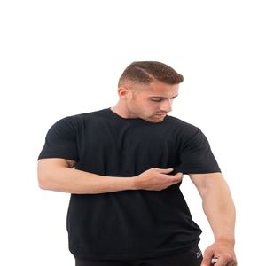 Camisetas de Punto Lisas Casuales para Hombre, 175 Gramos, Talla Grande, Manga Corta, Cuello Redondo, Transpirables, de Secado Rápido, Ecológicas, CVC - Product Image 1