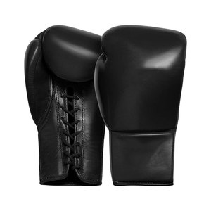 Gants de boxe en PU noir et rose avec fermeture Velcro pour l'entraînement, taille adulte unisexe, design respirant - Product Image 4