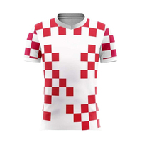 Camiseta de Fútbol Personalizada con Logotipo del Equipo, Manga Corta, Talla Grande, Transpirable, 100% Poliéster, para Entrenamiento y Partidos