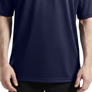 Camiseta Deportiva Extra Grande para Hombre, Color Azul Marino, Algodón Premium, Transpirable, Suave, Corte Holgado, para Gimnasio, Fitness, Entrenamiento, Ropa Casual, Estilo Urbano, OEM - Product Image 6