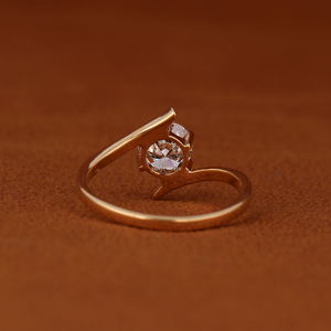 Bague de fiançailles solitaire en diamant de laboratoire rond de 2 carats, or massif 14 carats, bague de promesse de mariage pour femme - Product Image 4