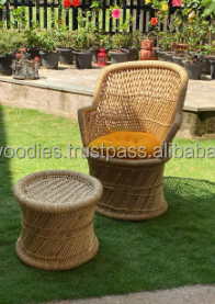 Juego de Sofá Cama de Mimbre de Lujo Moderno de Primera Calidad, Cojín Cómodo, Hecho a Mano, Ecológico, Portátil, para Dormitorio y Cocina - Product Image 3