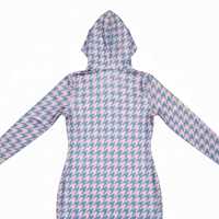 Robe midi moulante à carreaux pour femme Jack and Jill, manches longues, coupe ajustée, élégante, pour le bureau ou les soirées, vente en gros personnalisée