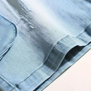 Shorts en jean pour hommes, polyester/coton, décontractés, été, écologiques, séchage rapide, respirants, durables, logo personnalisé, vêtements OEM ODM - Product Image 4