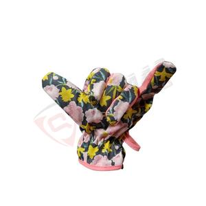 Gants de travail en nitrile et nylon pour femmes, tissu extensible imprimé en néoprène, impression de fleurs de nouvelle couleur pour le jardinage - Product Image 6