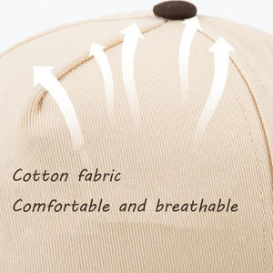 หมวกเบสบอลผ้าฝ้าย สวมใส่สบาย ระบายอากาศได้ดี โลโก้สั่งทำได้ ปรับขนาดได้ด้วยตัวล็อคแบบ Snapback - Product Image 3