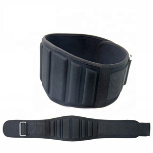 Ceinture de musculation en néoprène bleue, soutien lombaire réglable, enveloppant la taille, pour l'entraînement en salle de sport, soutien dorsal pour adultes - Product Image 5