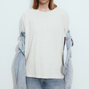 Camiseta de Mujer con Capucha, 100% Algodón, Promocional, Verano, Casual, Corte Regular, Transpirable, con Logotipo Personalizado, Venta al Por Mayor - Product Image 4