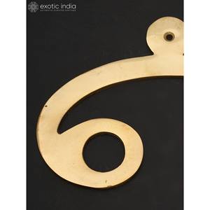 Colgante de pared de latón hecho a mano, estatua de Tamil Om Aum, decoración elegante para el hogar, estatua de latón para tapices - Product Image 3