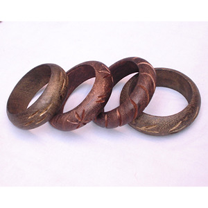 Natural Brown Wooden Bangle for Women Artisan Handmade Wooden Fashion <b>Bracelet</b> Fashion Wooden Wrist Bangle for Women - Product Image 1