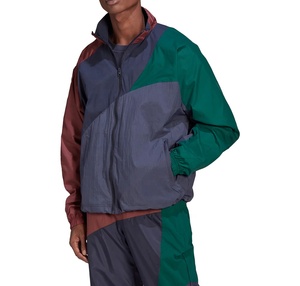 เสื้อกันลมผ้าไนลอนสำหรับผู้ชายไซส์พิเศษ, ชุดวอร์มมีซิประบายอากาศชุดกางเกงเอวยางยืดสำหรับสุภาพบุรุษกันลม - Product Image 4