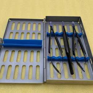 Porte-aiguilles Castroviejo TC 3, ciseaux-pinces noirs 18 cm, instruments de microchirurgie dentaire, qualité USA/Europe - Product Image 4