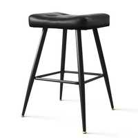 Tabouret de bar moderne en velours avec pieds en acier inoxydable doré, chaise de comptoir de luxe avec dossier, siège élégant pour îlot de cuisine