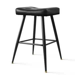 Modern Velvet Bar Stool with Gold Stainless Steel Legs Luxury <b>Backrest</b> Counter Height Chair Elegant Kitchen Island Barstool Seat - Product Image 5