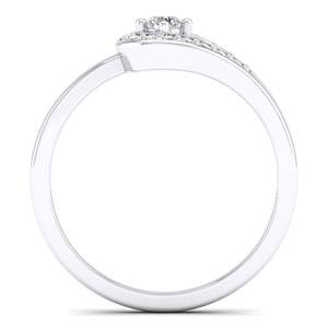 Anillos de compromiso REYES personalizados de oro sólido de 14 quilates con diamantes certificados por IGI para mujer, regalo minimalista de aniversario, joyería fina. - Product Image 4