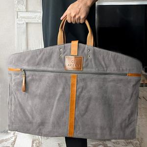Housse de vêtement imperméable en toile, sac de voyage pour vêtements, housse de protection zippée, emballage personnalisé, housse de costume en velours anti-glisse - Product Image 2