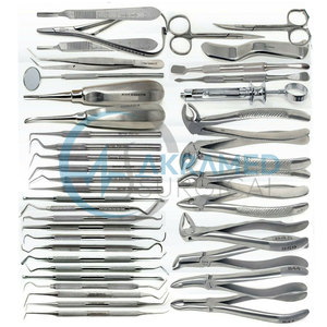 Kit d'instruments d'extraction dentaire allemand 80 pièces en acier inoxydable : Élévateurs, Pinces, Scalers – Ensemble de chirurgie buccale - Product Image 5