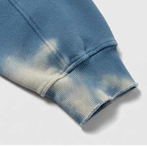 Sudadera con capucha para hombre, totalmente personalizada, con efecto desgastado por el sol, para uso casual, manga larga, corte holgado, nueva, elegante y a la moda. - Product Image 4
