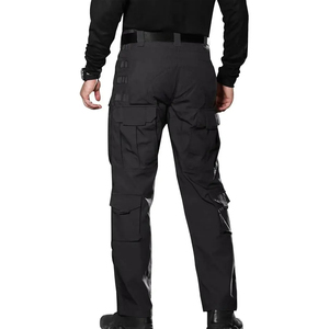 Pantalon cargo jogger pour homme avec logo personnalisé OEM, pantalon cargo multi-poches, pantalon de survêtement droit personnalisé pour homme, matière en toile respirante, automne - Product Image 3
