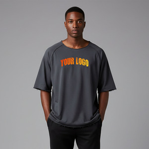 High Quality <b>Hip</b> Hop Style 100% Cotton Jersey 200 GSM Lightweight Gym Wear T-Shirt <b>For</b> Men Breathable Fashionable man T-Shirt - Product Image 1
