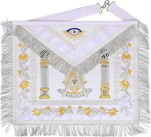 Tabliers maçonniques personnalisés brodés en 3D, de couleur personnalisée, robustes et de haute qualité, pour usage funéraire, MASONIC REGALIA PAST - Product Image 3