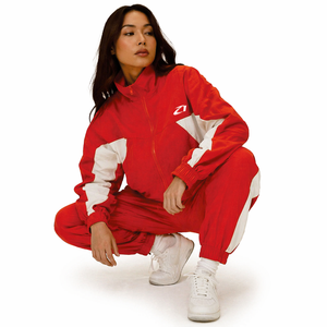 Ensemble coupe-vent personnalisé pour femme : veste et pantalon légers, respirants, tenue de sport décontractée, fournisseur OEM - Product Image 4