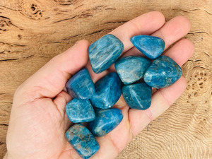 Piedras de Apatita Azul Natural Pulimentadas, Forma Irregular, Cristales a Granel, Proveedor de Decoración para el Hogar - Product Image 5