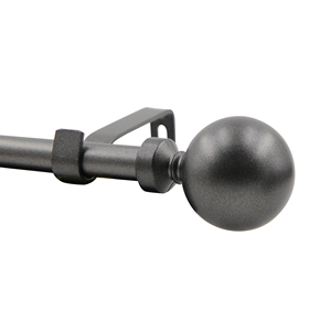 Barra de Cortina Moderna con Adornos de Bola y Soportes de Pared, Longitud Personalizable para Decoración de Ventanas - Product Image 2