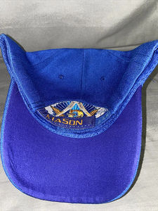 Gorra masónica azul con compás cuadrado bordado y símbolo G para adultos, ropa informal unisex - Product Image 3