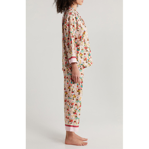 Ropa de Dormir Suave para Mujer al por Mayor, Pijamas de Seda y Satén de Manga Corta y Pantalones Cortos, Conjunto de 2 Piezas Transpirable para Mujer 2026 - Product Image 2