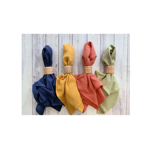 Anillos de servilleta de ratán natural de alta calidad, los más vendidos, diseño personalizado, 6 piezas, para decoración de fiestas navideñas y cenas. - Product Image 6