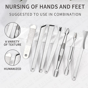 Wholesale Professional Chiropody Instrument Set Stainless Steel Manicure <b>Pedicure</b> Nail Care <b>Tools</b> OEM Private Label - Product Image 6
