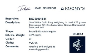 Anillo de Cóctel de Oro Blanco de 14K con Diamante de Corte Marquesa, Muy Solicitado, para Reuniones Familiares, Accesorio Elegante en Venta - Product Image 2