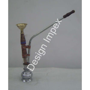 Fiestas en el jardín Fumar Hukkah Shisha Color plateado y dorado La mejor calidad Latón Tabaco Fumar hukkah Shisha de lujo para ancianos - Product Image 1