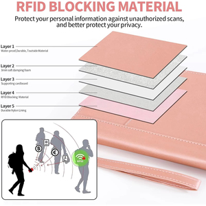 กระเป๋าสตางค์หนังแบบยาวพร้อมช่องใส่โทรศัพท์ กระเป๋าคลัทช์แบบยาวสำหรับผู้ชายผู้หญิงสไตล์วินเทจ - Product Image 3