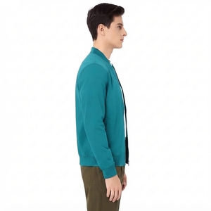 Chaqueta Varsity SANAULLAH SONS para Hombre 2026, Resistente al Viento, Impermeable, Transpirable, de Cuero PU y Tela Tejida, con Cierre de Cremallera, Personalizable - Product Image 2