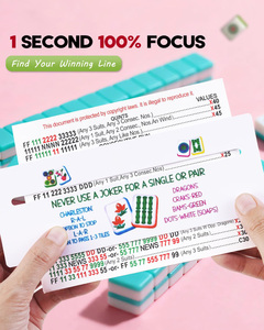 4 unidades de Marcadores de Líneas de PVC Modernos para Mahjong, Accesorios para Mahjong, Regalos, Superposiciones para Lectura Guiada para TDAH y Dislexia - Product Image 2