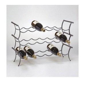 Modern Metal wine bottle Holder Wine Bottle Organizer Rack <b>Drink</b> Bottle Display rack <b>Stand</b> - Product Image 3