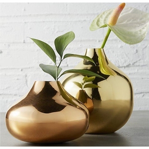 Vase à fleurs moderne en métal doré, pot de plante de luxe en laiton pour table, vase cylindrique hydroponique pour la décoration de la maison, des mariages et du salon - Product Image 4