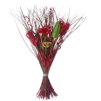 Fleurs artificielles faites à la main couleurs assorties bouquet de palmier décoratif palmier décoratif maison mariage fleurs décoratives
