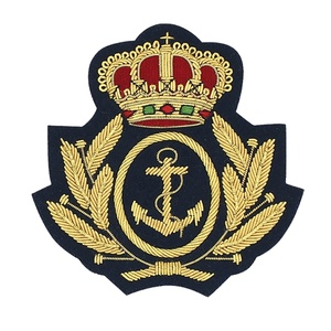 Latest Style Handmade Bullion <b>Wire</b> Embroidered Badges Fashionable New Design Silicone Embroidery Badge-Custom and Wholesale - Product Image 1