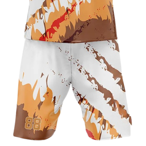 Uniforme de Fútbol 7v7 para Niños, Jersey sin Mangas con Capucha, Pantalones Cortos a Juego, Diseño Sublimado con Estampado de Garras, Nombre del Equipo y Número del Jugador Personalizados - Product Image 5