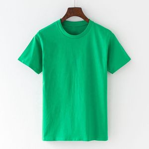 T-shirts pour hommes en coton lourd de luxe personnalisés, col rond, manches courtes, coupe décontractée, motif respirant, jersey tricoté, style streetwear - Product Image 5