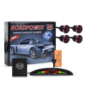 เซ็นเซอร์จอดรถ Roadpower Diamond แบบ 4 จุด พร้อมจอ LED, DC 10V/14.7V, ระยะตรวจจับ 0.3-1.5 เมตร และระบบแจ้งเตือนด้วยเสียงเพื่อความปลอดภัย - Product Image 1